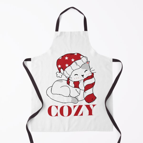 Item preview, Cute Cat Wear Red Scarf and Cozy Cozy Kitty in a Red Scarf designed and sold by Arafattouch.
