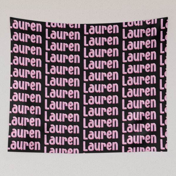 Item preview, Pink Love Lauren Name Label (Black) designed and sold by NormadWorld.