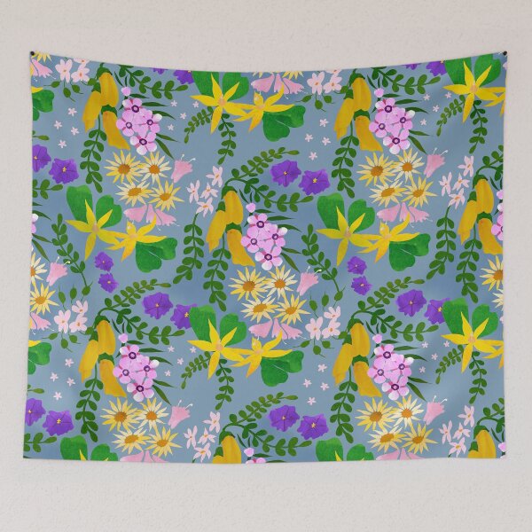Item preview, New Zealand Flower Pattern designed and sold by SquibbleDesign.