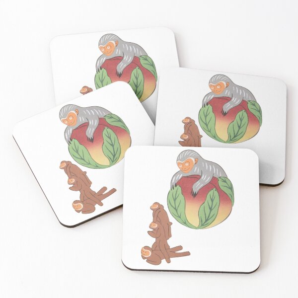 Item preview, Cute Mischievous Japanese Monkeys Kawaii designed and sold by StudioTVDinners.