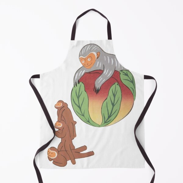 Item preview, Cute Mischievous Japanese Monkeys Kawaii designed and sold by StudioTVDinners.