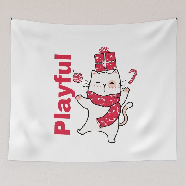Item preview,  Cute Cat Wear Red Scarf and  Kitty in a Red Scarf designed and sold by Arafattouch.