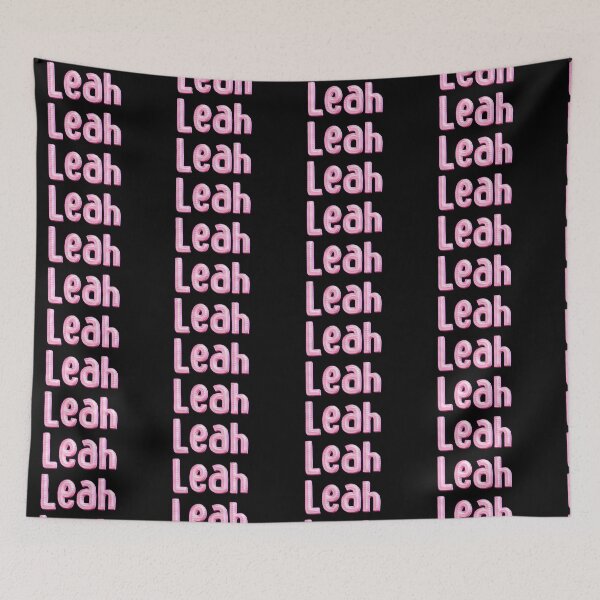Item preview, Pink Love Leah Name Label (Black) designed and sold by NormadWorld.