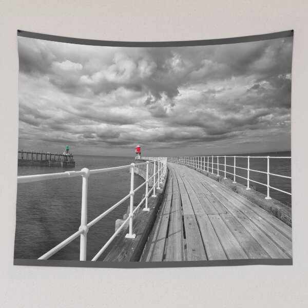Item preview, Whitby East and West Piers designed and sold by Alisonchambers2.