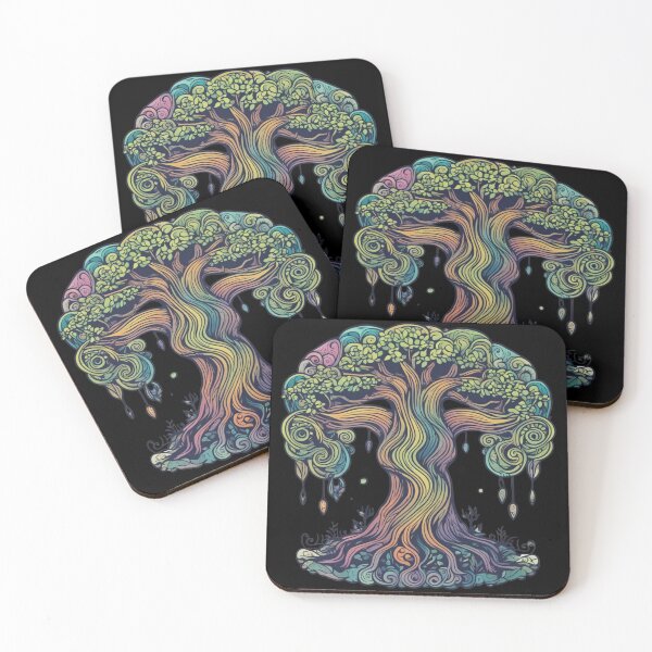 Item preview, WHIMSICAL Weeping Willow Art - Mystical Tree of Life designed and sold by AllOfUsOrNone.