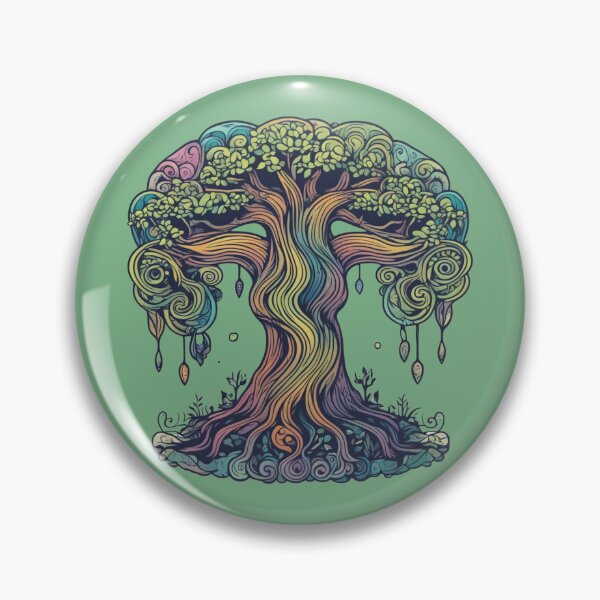 Item preview, WHIMSICAL Weeping Willow Art - Mystical Tree of Life designed and sold by AllOfUsOrNone.