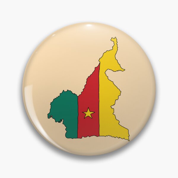 Item preview, Cameroon country shape flag designed and sold by Rachael Taylor.