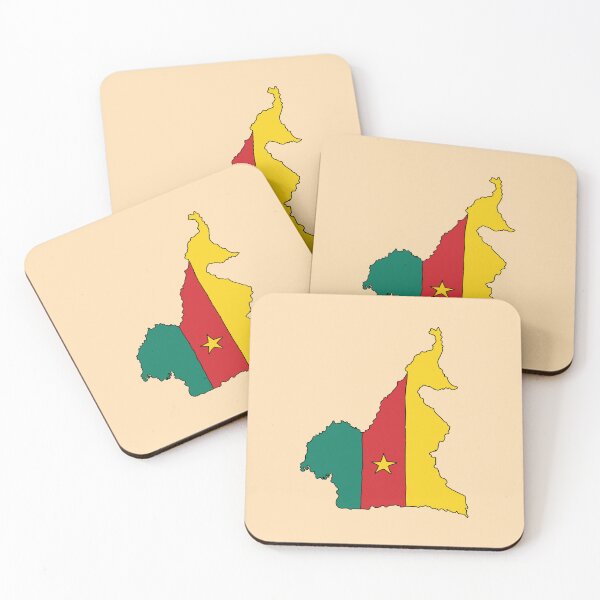 Item preview, Cameroon country shape flag designed and sold by Rachael Taylor.