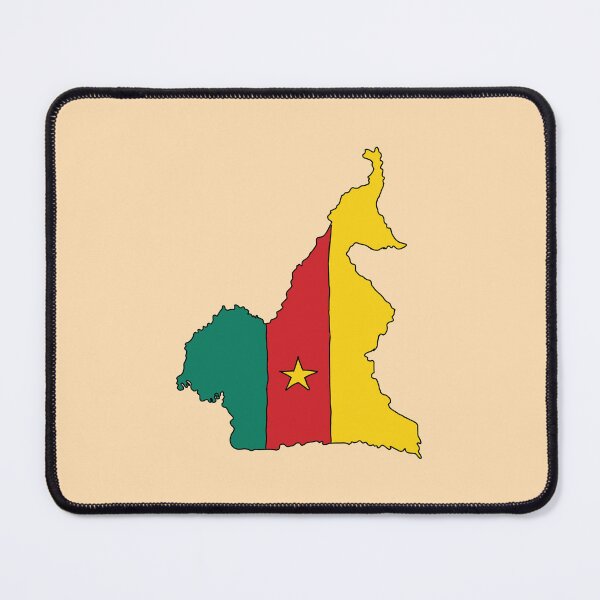 Item preview, Cameroon country shape flag designed and sold by Rachael Taylor.