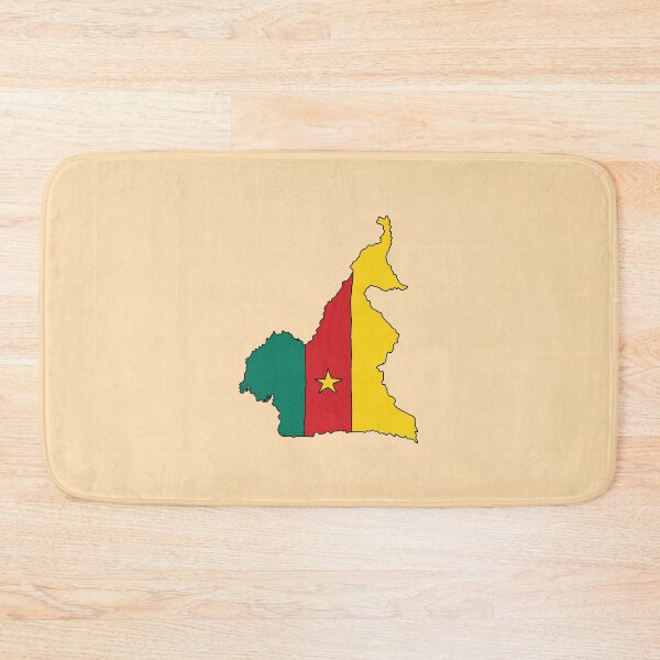 Item preview, Cameroon country shape flag designed and sold by Rachael Taylor.