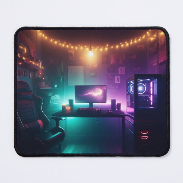 Item preview, Neon Gaming Room - Cozy and Modern Setup designed and sold by Jolly-Drawings.