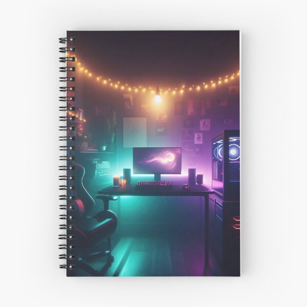 Item preview, Neon Gaming Room - Cozy and Modern Setup designed and sold by Jolly-Drawings.