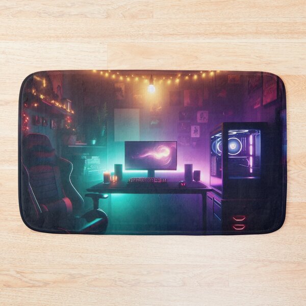 Item preview, Neon Gaming Room - Cozy and Modern Setup designed and sold by Jolly-Drawings.