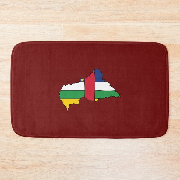 Item preview, Central African Republic country shape flag designed and sold by Rachael Taylor.