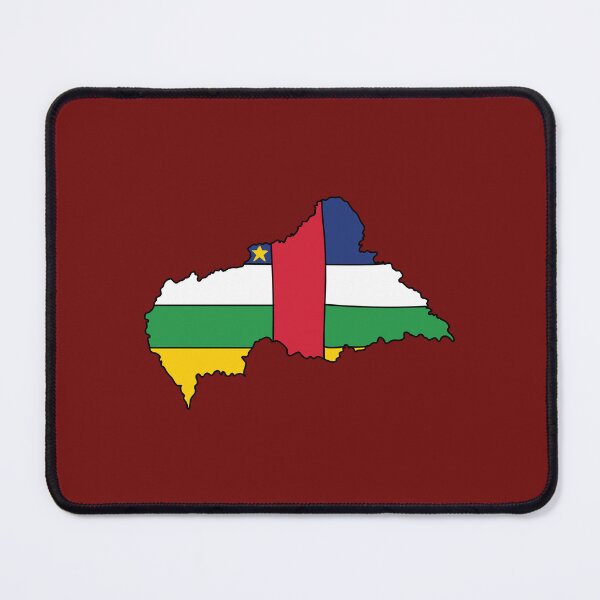 Item preview, Central African Republic country shape flag designed and sold by Rachael Taylor.