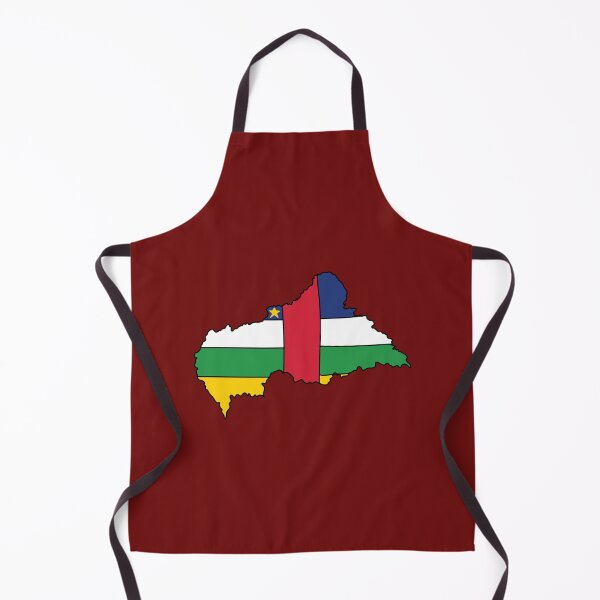 Item preview, Central African Republic country shape flag designed and sold by Rachael Taylor.