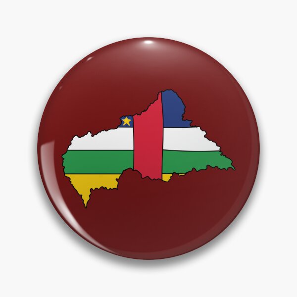 Item preview, Central African Republic country shape flag designed and sold by Rachael Taylor.