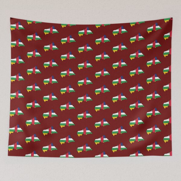 Item preview, Central African Republic country shape flag designed and sold by Rachael Taylor.