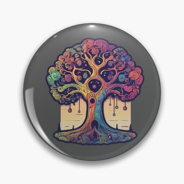 Item preview, Whimsical Tree of Life Chakra Doodle    designed and sold by AllOfUsOrNone.
