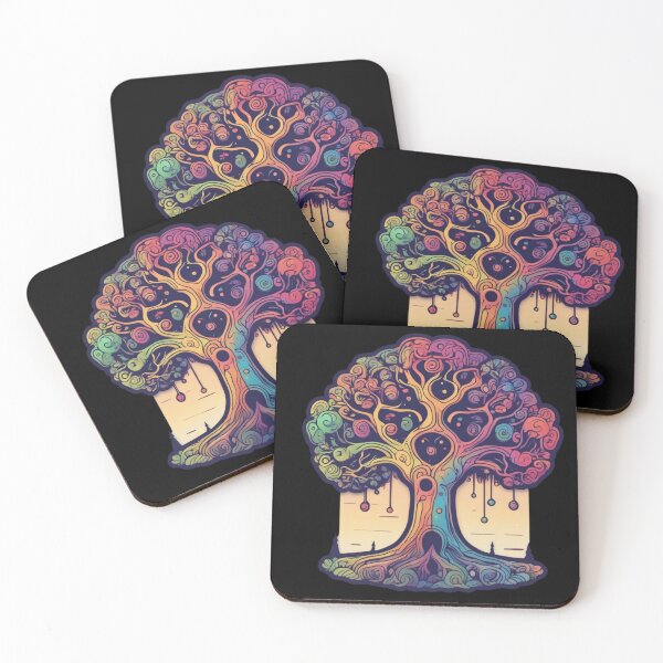 Item preview, Whimsical Tree of Life Chakra Doodle    designed and sold by AllOfUsOrNone.