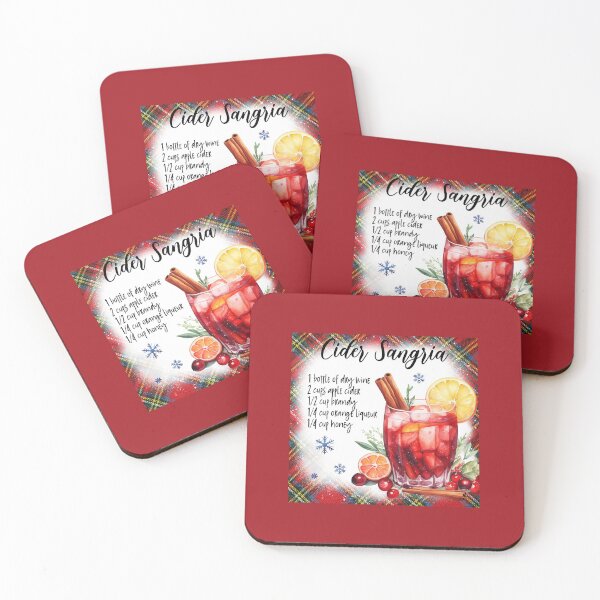 Item preview, Christmas Themed Sider Sangria Cocktail Recipe designed and sold by CatherineSivie.
