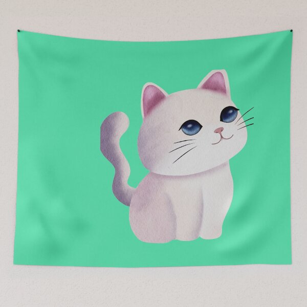 Item preview,   cute cat with glasses  designed and sold by Cuteanimecorner.