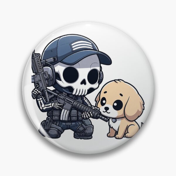 Item preview, Cute skeleton in tactical gear with puppy designed and sold by Wxjtecki.