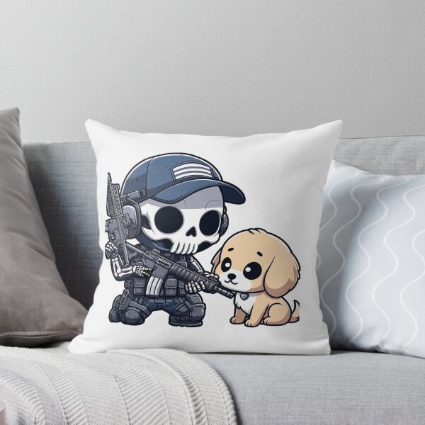 Item preview, Cute skeleton in tactical gear with puppy designed and sold by Wxjtecki.