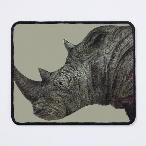 Item preview, Graceful Guardians: Watercolor Elegance in the Rhino Collection designed and sold by Hadamundo.