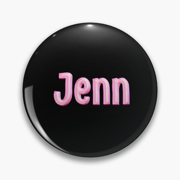 Item preview, Pink Love Jenn Name Label (Black) designed and sold by NormadWorld.