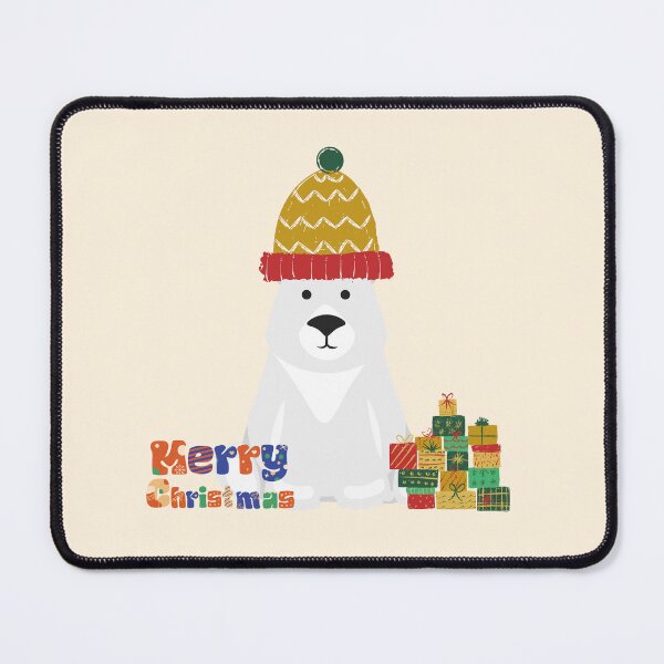 Item preview, White bear with  Christmas gift  designed and sold by Dxw-2000.