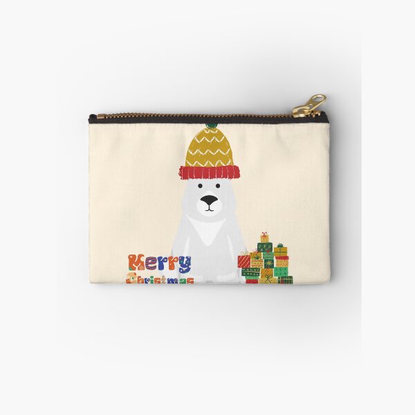 Item preview, White bear with  Christmas gift  designed and sold by Dxw-2000.