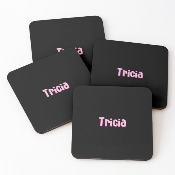 Item preview, Pink Love Tricia Name Label (Black) designed and sold by NormadWorld.
