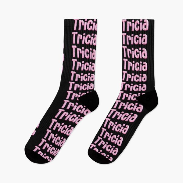 Item preview, Pink Love Tricia Name Label (Black) designed and sold by NormadWorld.