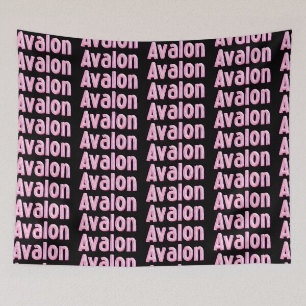 Item preview, Pink Love Avalon Name Label (Black) designed and sold by NormadWorld.