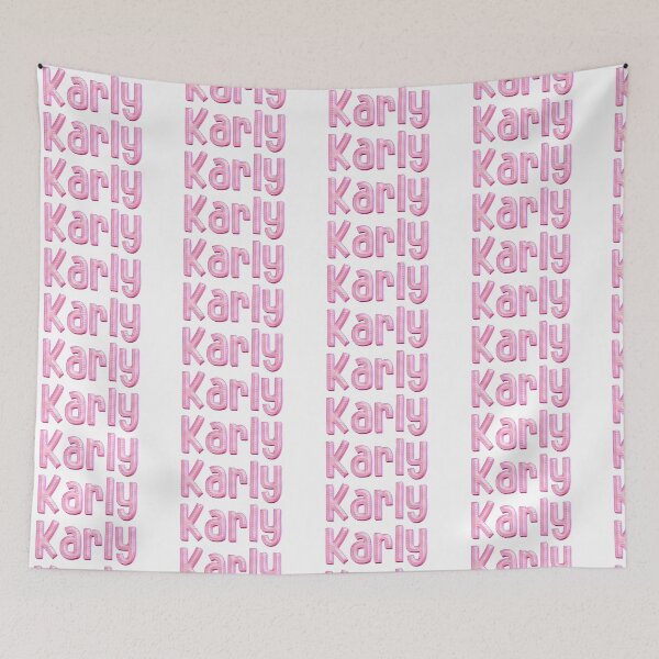 Item preview, Pink Love Karly Name Label designed and sold by NormadWorld.
