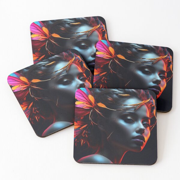 Item preview, Luminous Metamorphosis - Neon Butterfly Effect designed and sold by Nick Seidel.