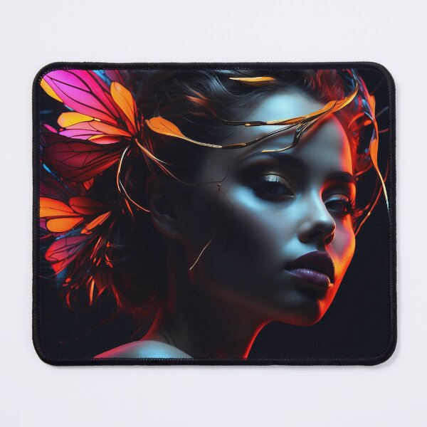 Item preview, Luminous Metamorphosis - Neon Butterfly Effect designed and sold by Nick Seidel.