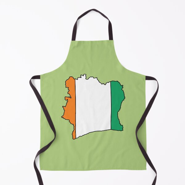 Item preview, Côte d'Ivoire country shape flag designed and sold by Rachael Taylor.