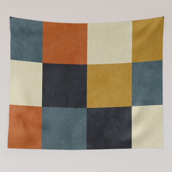 Item preview, checkerboard mid century winter fall designed and sold by Ana-Rut-Bre.