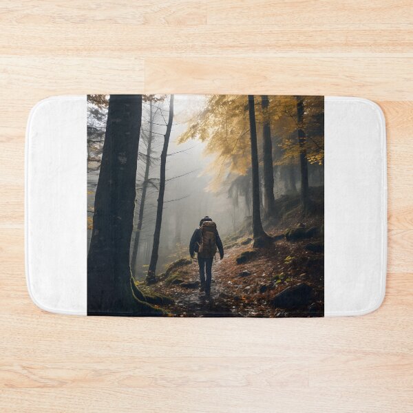 Item preview, Solitude in the Autumn Foggy Forest designed and sold by Shirtastically.