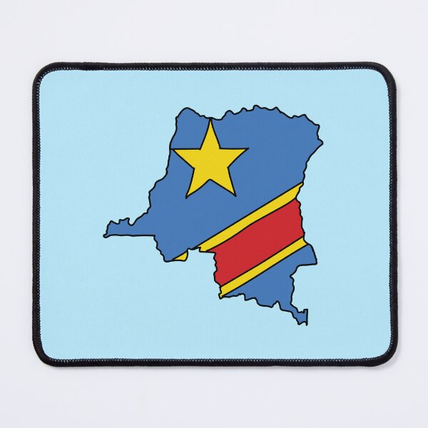Item preview, DR Congo country shape flag designed and sold by Rachael Taylor.