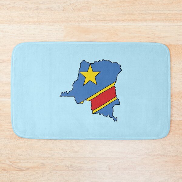 Item preview, DR Congo country shape flag designed and sold by Rachael Taylor.