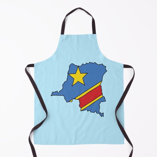 Item preview, DR Congo country shape flag designed and sold by Rachael Taylor.