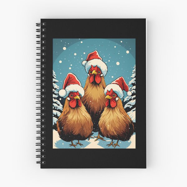 Item preview, Cute Chickens Wearing A Christmas Hats designed and sold by CamilleNorris.