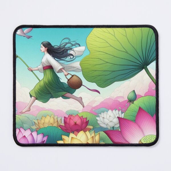 Item preview, Lotus flower and girl. designed and sold by growing-mom.