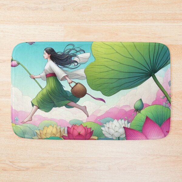 Item preview, Lotus flower and girl. designed and sold by growing-mom.