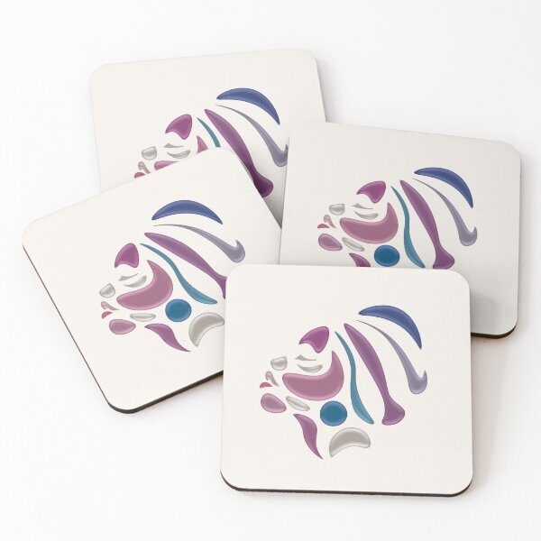 Item preview,  Female abstract face art in pink  designed and sold by birasart.