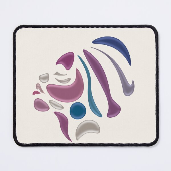 Item preview, Female abstract face art in pink designed and sold by birasart.