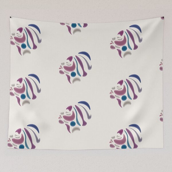 Item preview,  Female abstract face art in pink  designed and sold by birasart.